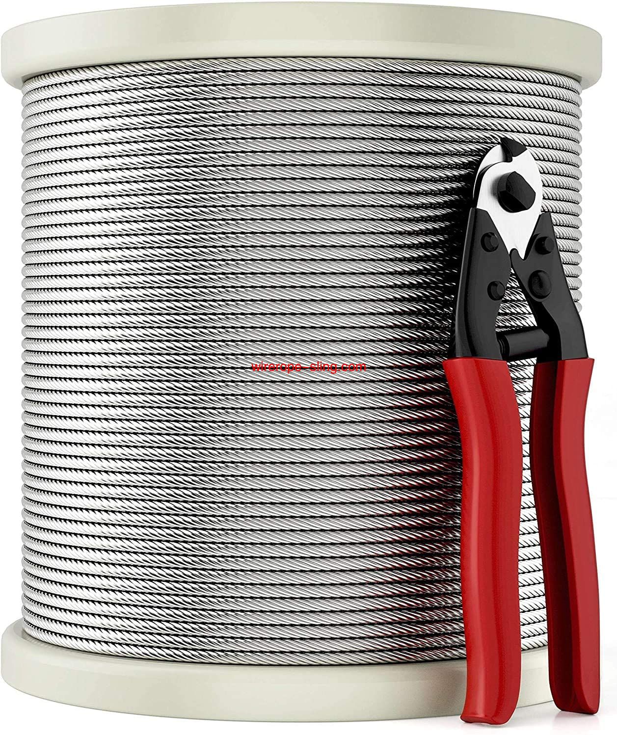T316 cable de acero inoxidable con cortadora, cable de avión para barandillas de cubierta, 7 x 7 hebras